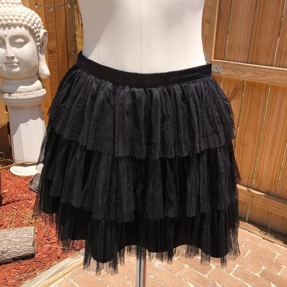 Gap Girls Layered/Ruffled Tule Skirt